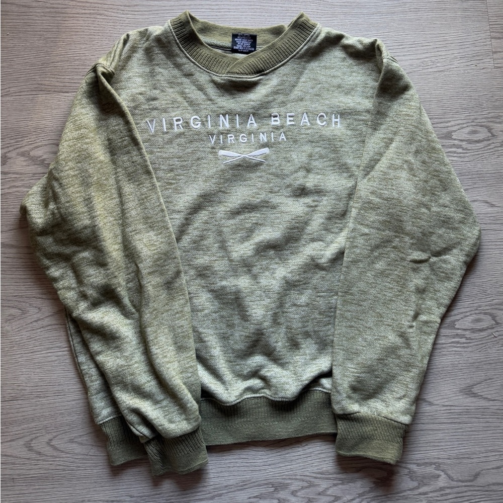 Vintage Crewneck Sweatshirt - Mens Pullover Sweater Virginia Beach - Sunsations